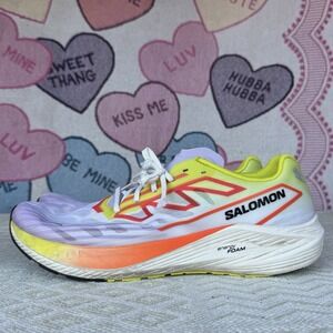 Size 12.5 - Salomon Aero Volt 2 Running Shoes Turmeric‎ Yellow Fiery Red Mens